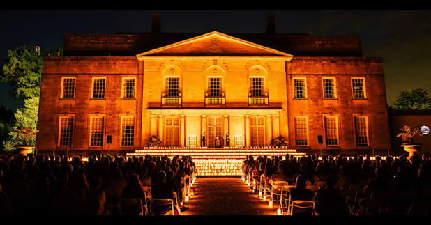 Candlelit concert staged in the grounds of a historic UK manor house